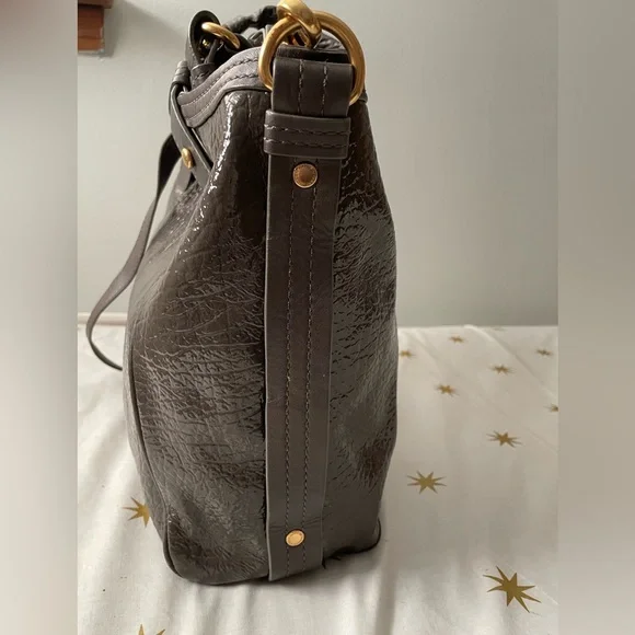 Marc By Marc Jacobs Patent Leather  Satchel Crossbody Handbag Purse - Picture 6 of 13